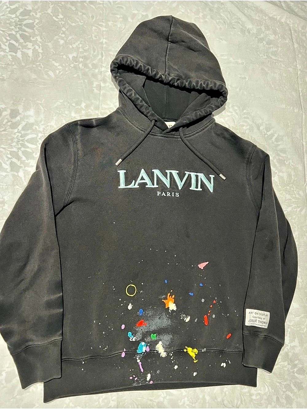 Lanvin x Gallery Dept. Paint Splatter Hoodie Black XL